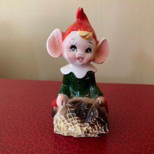 1950's Pixie/Elf Ceramic Salt Shaker Made in Japan